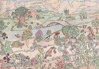 Zeichnung 'Flußlandschaft' von Hanne H.
