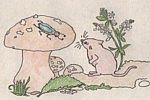 Zeichnung 'Die gesprächige Maus' von Hanne H.